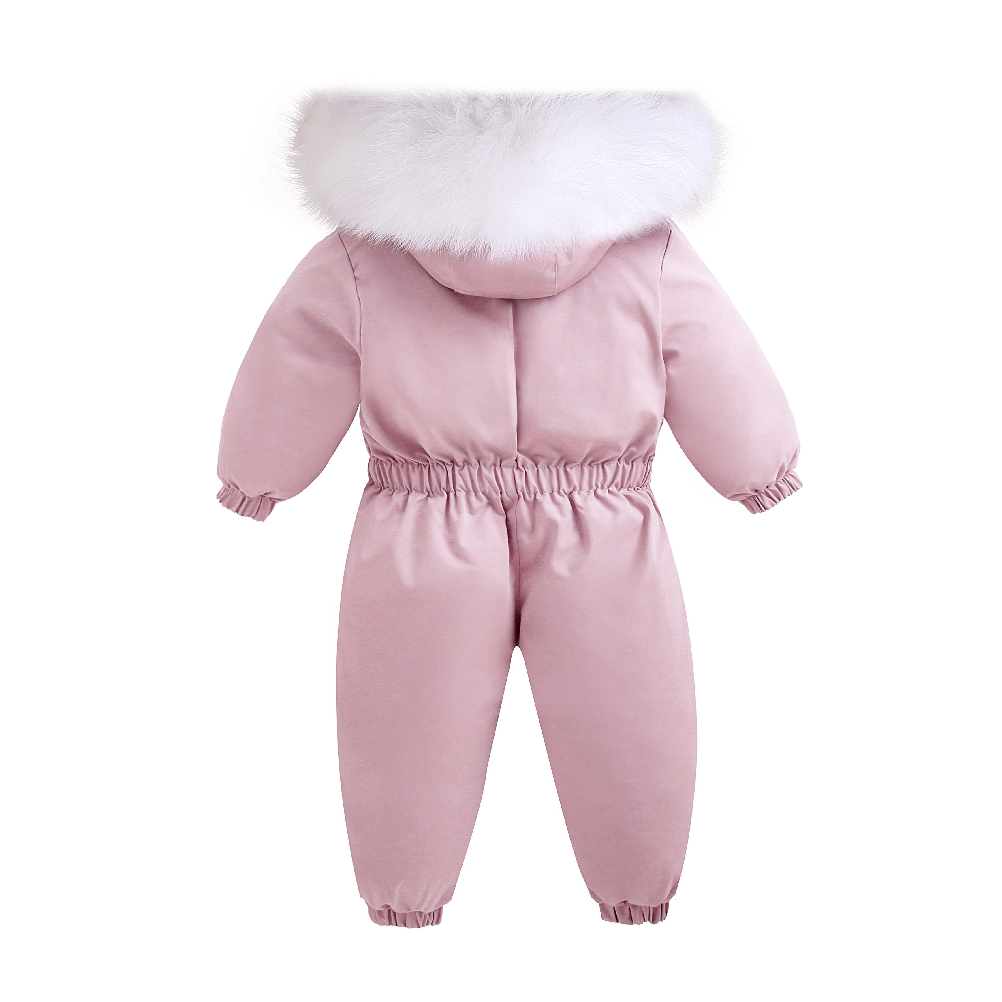 Girls' Boys' Outdoor Ski Suits Baby Winter Warm Hooded Jumpsuit with Zipper Pockets Outerwear Coat Overalls