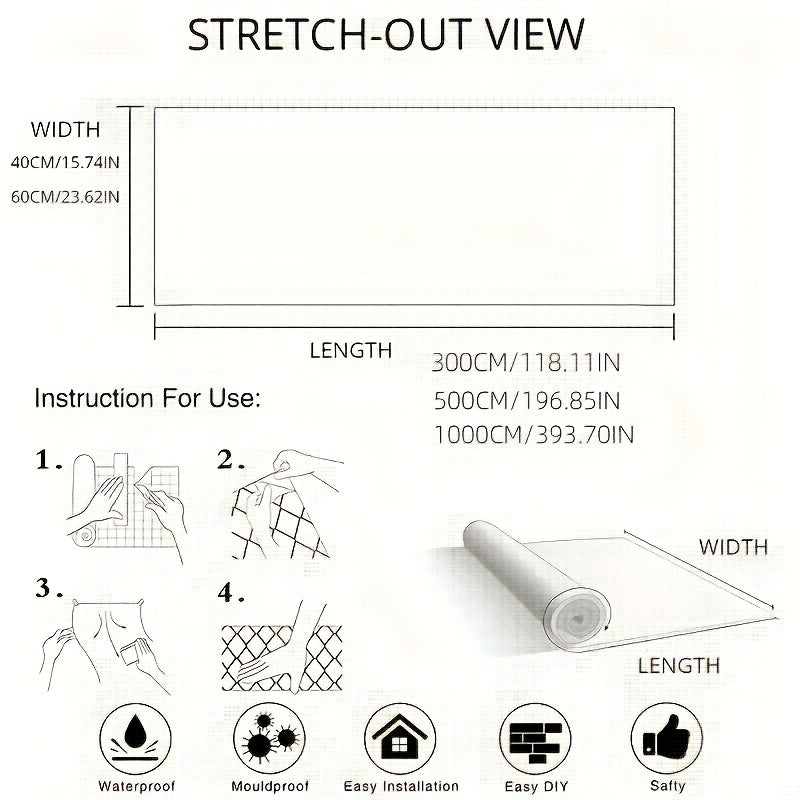 PVC Self-Adhesive Splatter Guard Roll, Fireproof & Heat-Resistant Oil-Proof Sticker, for Kitchen Stove, Countertop, Cabinet & Wall Protection, with Renewable Surface Cover Film for Holiday Cooking, Christmas, Halloween, Easte