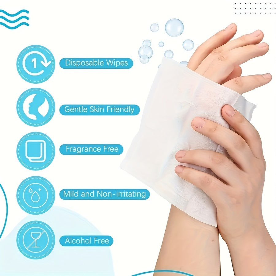 100pcs Individually Wrapped Wet Wipes, Individual Hand Towels, Travel Wipes, Quick Cleansing Of Hands, Bulk Wet Wipes, Suitable for Restaurants, Weddings, Barbecues