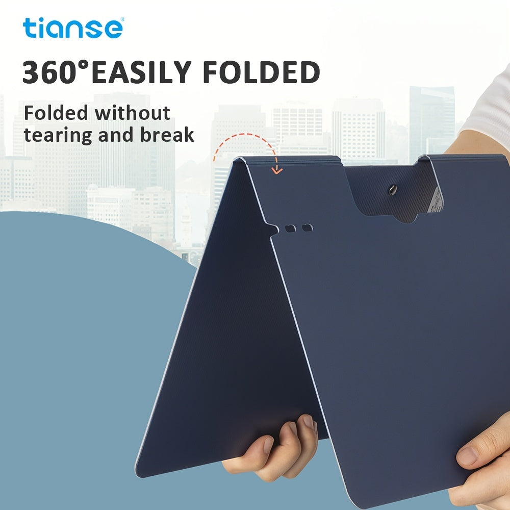 1/4/6pcs TIANSE Clipboard Folder, A4 Size File Folder Clipboards Single Clip, 100 Sheet Capacity, Waterproof Material, Portable File Storage for Nurses, Office, School, Home, Meeting