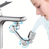 1pc Premium 1440° Copper Alloy Universal Swivel Faucet Spray Head - Adjustable, Water-Saving, And Easy to Install - Suitable for Extension Faucet, Aerator Spout, Kitchen Faucet, Wash Basin Robot Arm Faucet Extender, And Sink