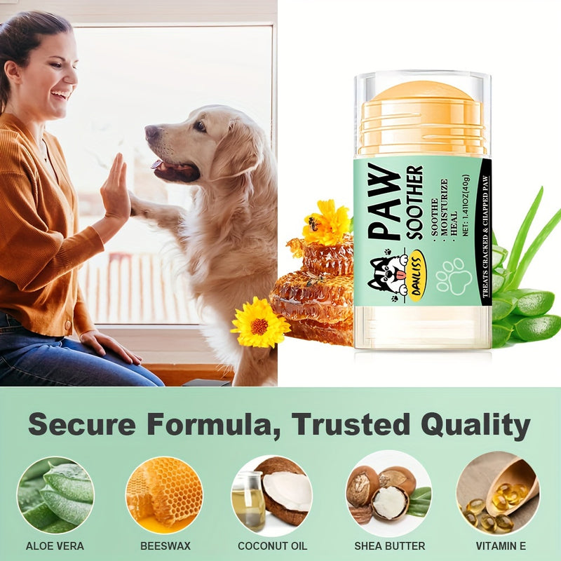 Soothing Dog Paw &amp; Nose Balm - Moisturizing Pet Care for Dry, Cracked Skin Protection