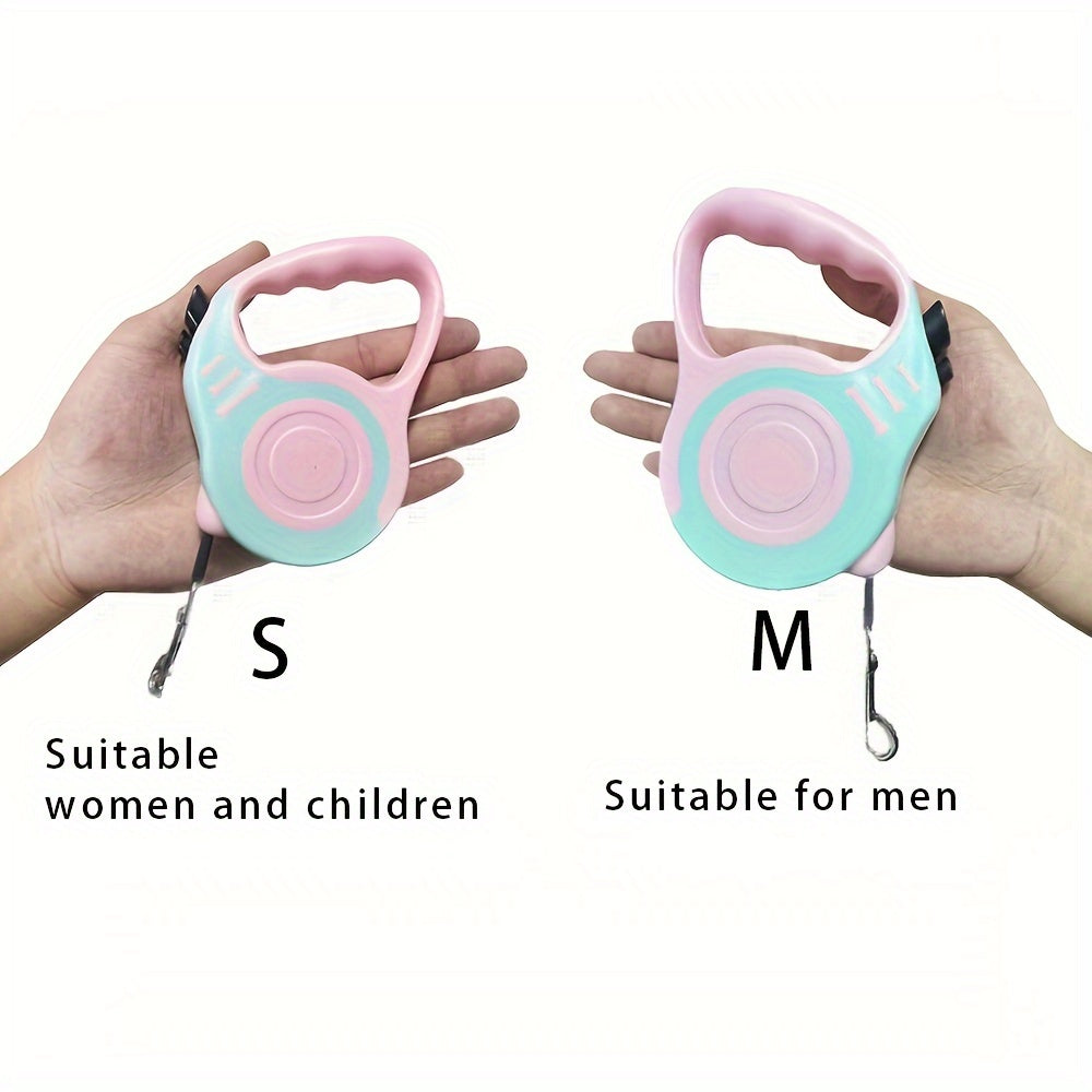 Durable Double Switch Retractable Pet Leash For Dogs - Easy Control And Comfortable Grip