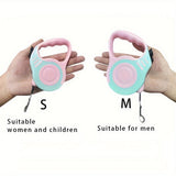 Durable Double Switch Retractable Pet Leash For Dogs - Easy Control And Comfortable Grip