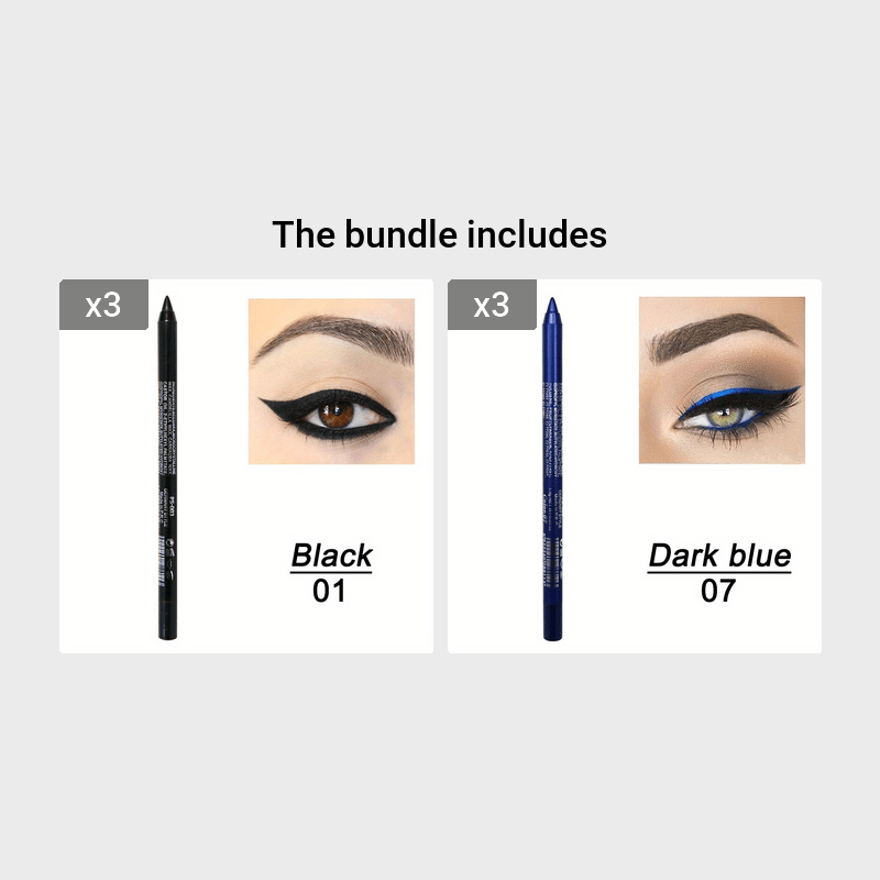 14-Color Colourful Eyeliner Pen, High Pigmented Pearly Glitter Shimmer Metallic Finish, Smokey Punk Gothic Style Eyeliner, Long Lasting Waterproof Eyeliner Stick For Music Festival