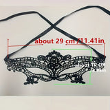 Sexy Costume Halloween Party Masks Sexy Black Lace Hollow Mask Goggles Nightclub Queen Sexy Lingerie Fun Play Accessories