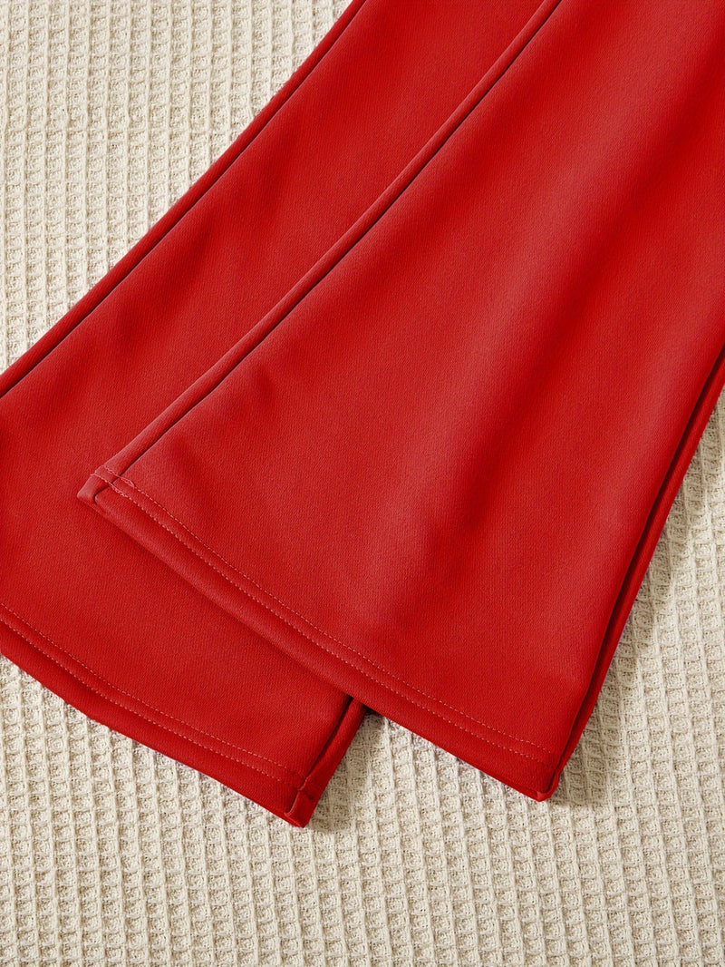 3-Piece Outdoor Sporty Girl's Long Sleeve Zip-up Hoodie + Flared Trousers With Camisole Set - Versatile Comfy For Spring/ Fall Casual Wear, Gift Idea