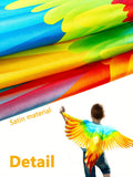2pcs Boy's Bird Wings Cape Imitation Parrot-Wings Clothes + Mask Suit, Perfect For Birthday, Halloween And Carnival Party Playing &amp; Performance