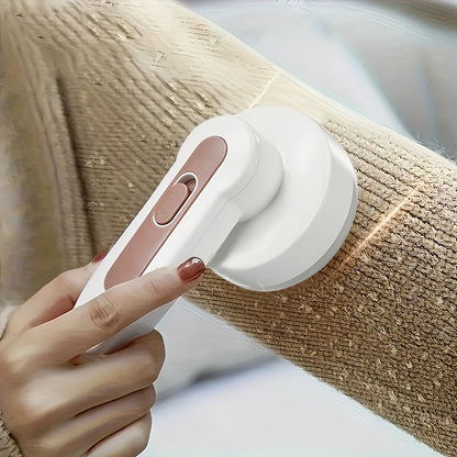 1pc USB Rechargeable Fabric Shaver - Electric Lint and Pilling Remover with Pink Accents, 500mAh Lithium Battery, Portable Sweater Defuzzer for Clothes, Bedding, Furniture, Carpet, Sofa - Essential Cleaning Gadget, Lint Remov