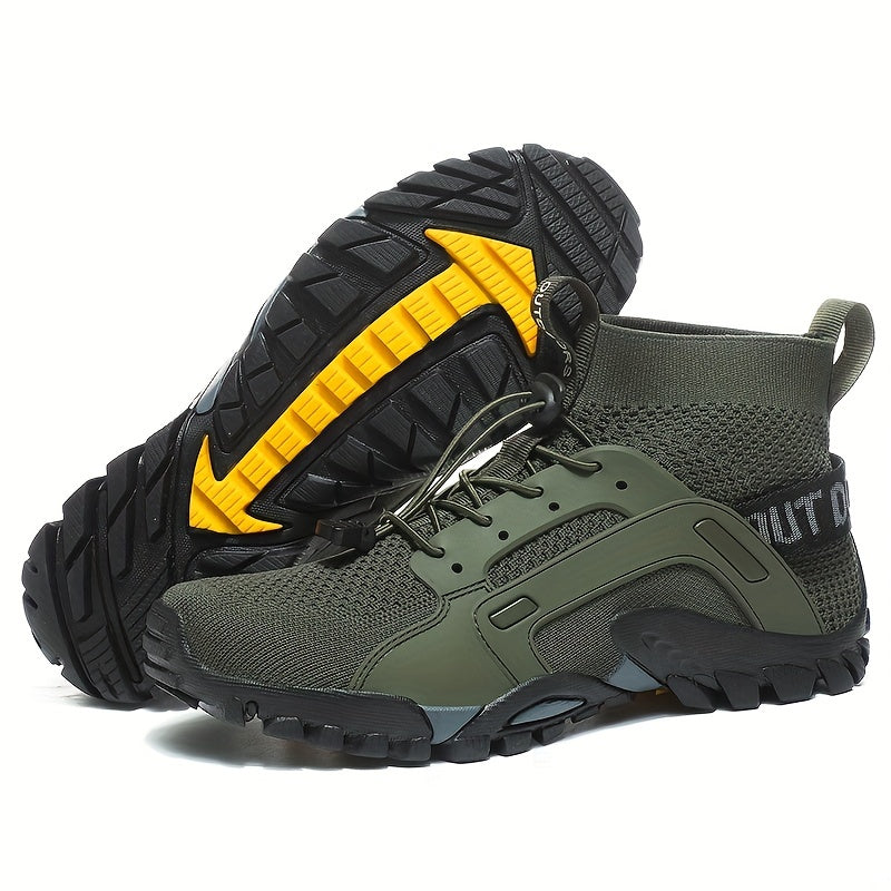 Zapatillas de deporte transpirables de moda para hombre, zapatos al aire libre antideslizantes resistentes al desgaste para caminar y pescar