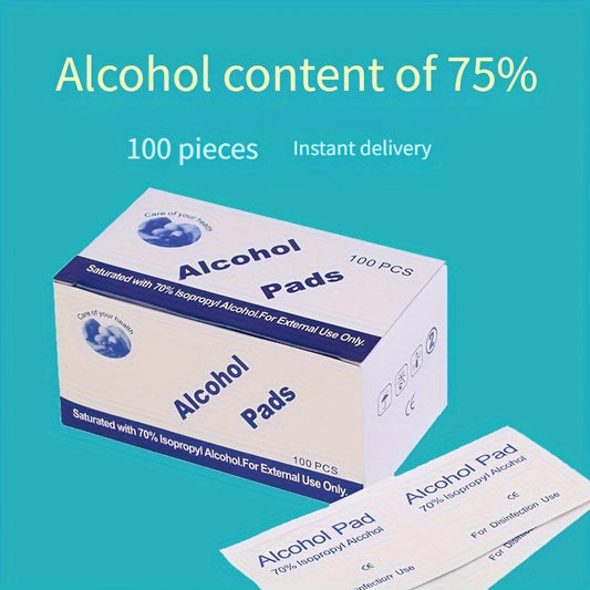 3 boxes of 300 disposable disinfectant alcohol - emergency care bulk package, disinfectant wipes, high concentration 75% alcohol antibacterial solution, hygienic, used for sterilization and emergency disinfection of mobile ph