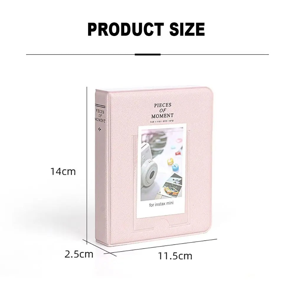 Álbum de fotos para cámara instantánea Fujifilm Instax Mini 12 Estuche de almacenamiento de 3 pulgadas Fotos Sellos Tickets Tarjetas 64 bolsillos 12 11 9 