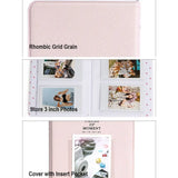 Álbum de fotos para cámara instantánea Fujifilm Instax Mini 12 Estuche de almacenamiento de 3 pulgadas Fotos Sellos Tickets Tarjetas 64 bolsillos 12 11 9 
