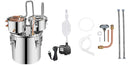 SucceBuy 12L 20L 30L 50L Alcohol Brewing Distiller DIY Moonshine Apparatus Stainless Steel Still Whisky Brandy Home Appliance