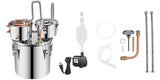 SucceBuy 12L 20L 30L 50L Alcohol Brewing Distiller DIY Moonshine Apparatus Stainless Steel Still Whisky Brandy Home Appliance