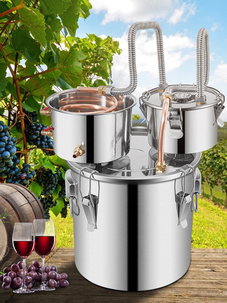 SucceBuy 12L 20L 30L 50L Alcohol Brewing Distiller DIY Moonshine Apparatus Stainless Steel Still Whisky Brandy Home Appliance