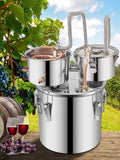 SucceBuy 12L 20L 30L 50L Alcohol Brewing Distiller DIY Moonshine Apparatus Stainless Steel Still Whisky Brandy Home Appliance