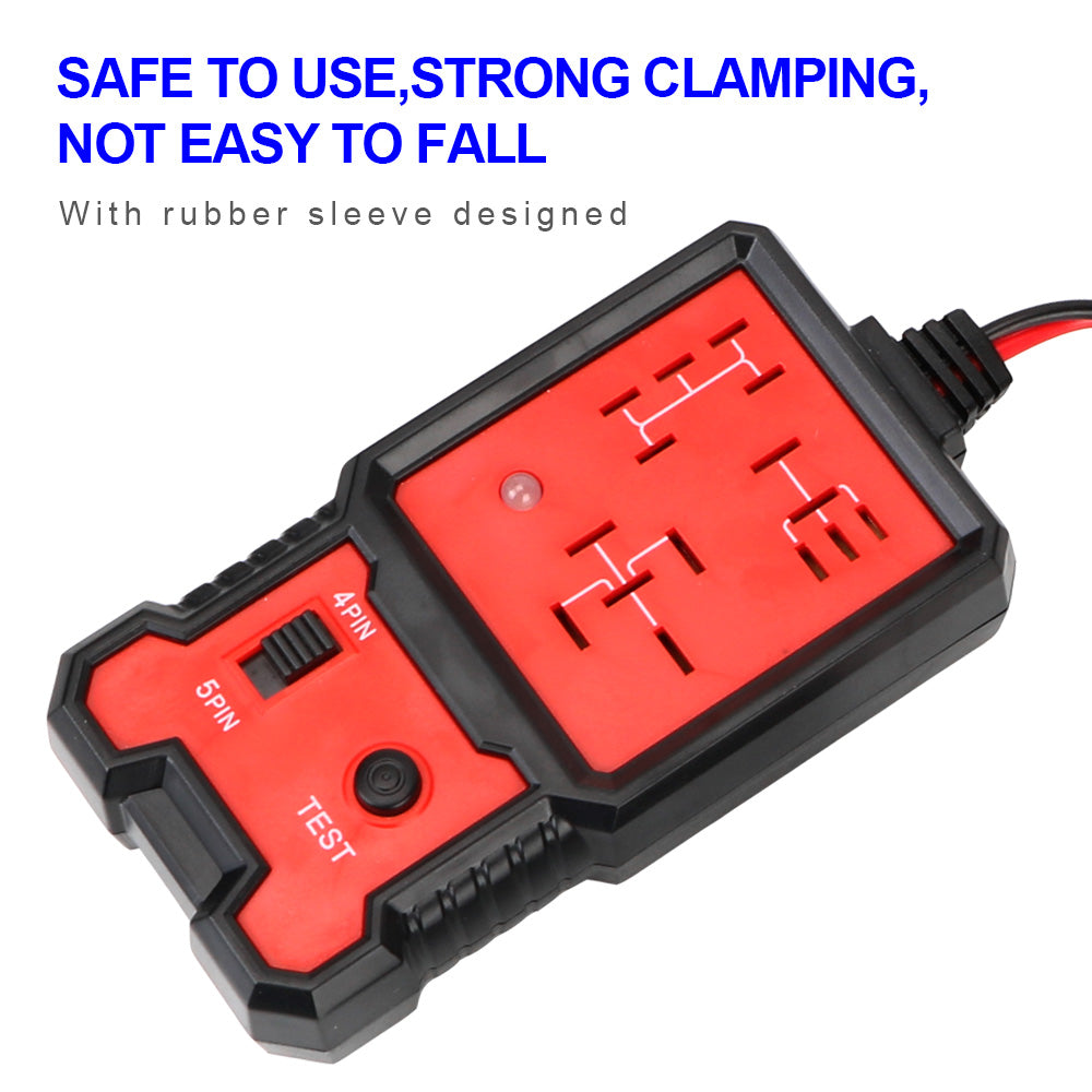 Car Relay Tester Voltage Tester Universal 12V Car Battery Checker Automotive Electronic Relay Tester LED Indicator Light