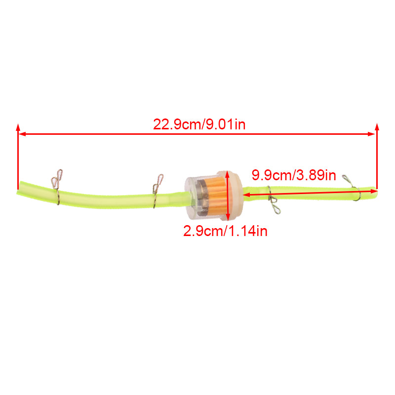 Motorcycle Universal Gas Fuel Filters and Fuel Pipe For 49cc 50cc 110cc 125cc Motocross Dirt Pit Bike Moped Scooter ATV Go Kart
