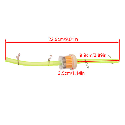 Motorcycle Universal Gas Fuel Filters and Fuel Pipe For 49cc 50cc 110cc 125cc Motocross Dirt Pit Bike Moped Scooter ATV Go Kart