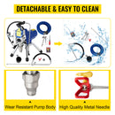 VEVOR Airless Spraying Machine Professional Ultra Silent Wall Paint Spray Gun 3000PSI-Pressure 2.5L/Minute-NoLoad Displacement