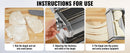 VEVOR Manual Pasta Maker Machine Set Stainless Steel Slicer Fresh Noodle Rollers Cutter Home-Appliance