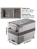 SucceBuy 20L 22L 35L 45L 55L Car Refrigerator Mini Fridge Freezer Portable Compressor Cooler 12/24V DC 110-240V Ice Box