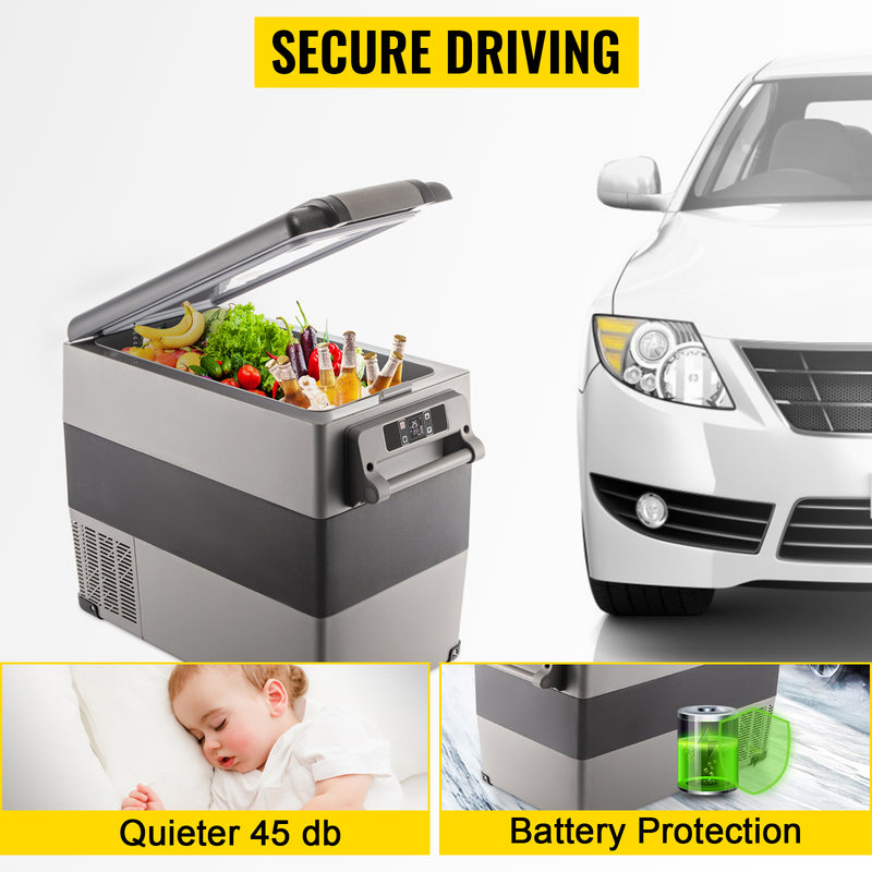 SucceBuy 20L 22L 35L 45L 55L Car Refrigerator Mini Fridge Freezer Portable Compressor Cooler 12/24V DC 110-240V Ice Box