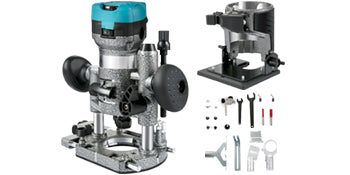 VEVOR Wood Router Machine Electric Trimmer 710W 33000RPM Power Carpentry Tool for Woodworking Trimming Grooving Carving Milling