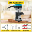 VEVOR Wood Router Machine Electric Trimmer 710W 33000RPM Power Carpentry Tool for Woodworking Trimming Grooving Carving Milling