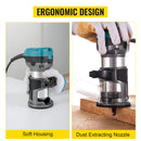 VEVOR Wood Router Machine Electric Trimmer 710W 33000RPM Power Carpentry Tool for Woodworking Trimming Grooving Carving Milling