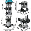 VEVOR Wood Router Machine Electric Trimmer 710W 33000RPM Power Carpentry Tool for Woodworking Trimming Grooving Carving Milling