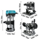 VEVOR Wood Router Machine Electric Trimmer 710W 33000RPM Power Carpentry Tool for Woodworking Trimming Grooving Carving Milling