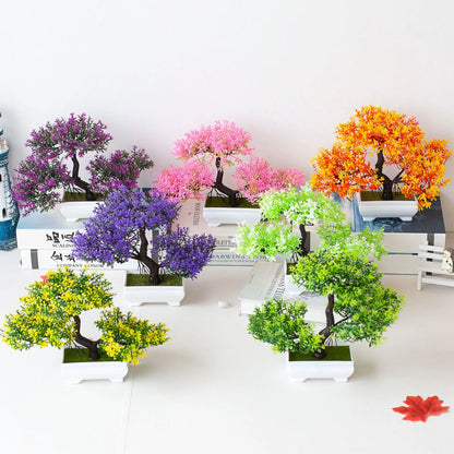 Árvore Bonsai Artificial para Jardim, Plantas de Simulação, Plantas de Pote, Planta Falsa, Enfeites para Casa, Quarto, Quarto, Exterior, Decoração