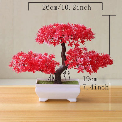 Árvore Bonsai Artificial para Jardim, Plantas de Simulação, Plantas de Pote, Planta Falsa, Enfeites para Casa, Quarto, Quarto, Exterior, Decoração