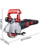 VEVOR Max 4800W Wall Chaser Concrete Cutter Electric Laser Aiming Groove Slotting Machine 125mm Circular Saw Cutting Power Tool